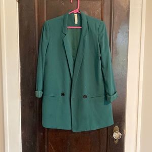 Mural Green Oversized Blazer/Jacket